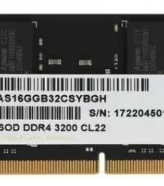 Оперативная память Apacer, DDR4, 16GB (1x16GB), 3200MHz, CL22, SO-DIMM