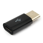 Переходник Cablexpert Переходник USB, USB Type-C/USB MicroB (F), пакет (A-USB2-CMmF-01), фото 1