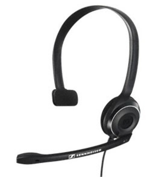 Гарнитура проводная Sennheiser PC 7 USB моно накладная закрытая 42-17000Гц 2м USB 95дБ микрофон 90-15000Гц