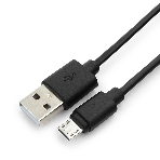 Кабель USB 2.0 Pro Гарнизон GCC-mUSB2-AMBM-1.8M, AM/microBM 5P, 1.8м, черный, пакет, фото8