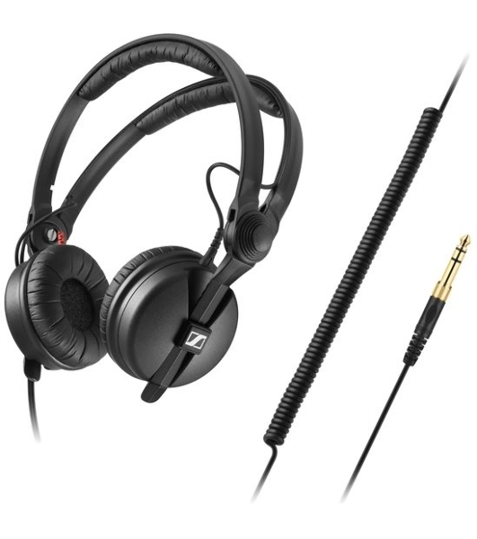 Проводные наушники Sennheiser HD 25 PLUS черный, накладные, Jack 3.5 мм
