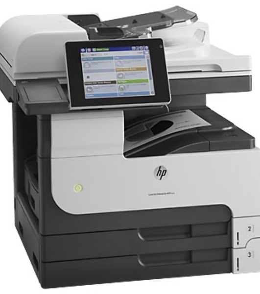 МФУ лазерное HP LaserJet Enterprise MFP M725dn (CF066A), A3, ч/б, печ. до 41 стр/мин., скан. до 50 стр/мин., 1200 x 1200 dpi (печать) 600x600dpi (скан.), USB, RJ-45, Air Print