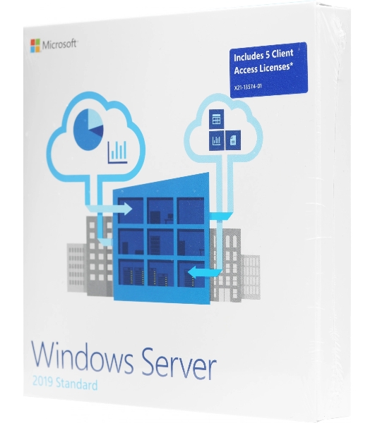 Операционная система Microsoft Windows Server 2019 Std 5 Clt 64 bit Eng BOX (P73-07680)