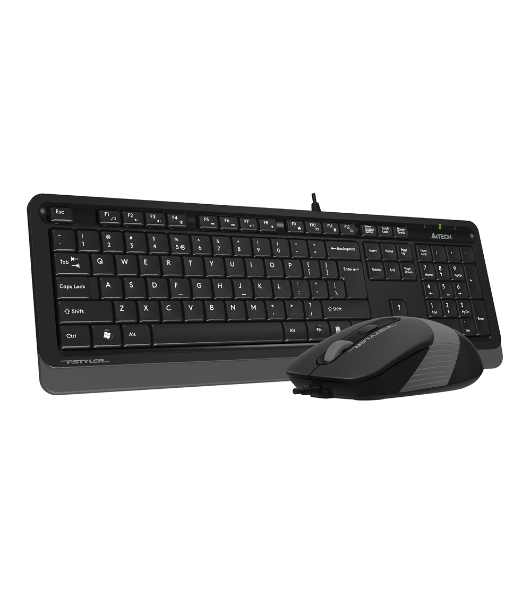 Комплект клавиатура+мышь A4Tech FStyler F1010 проводной, USB, 1600 DPI, чёрный