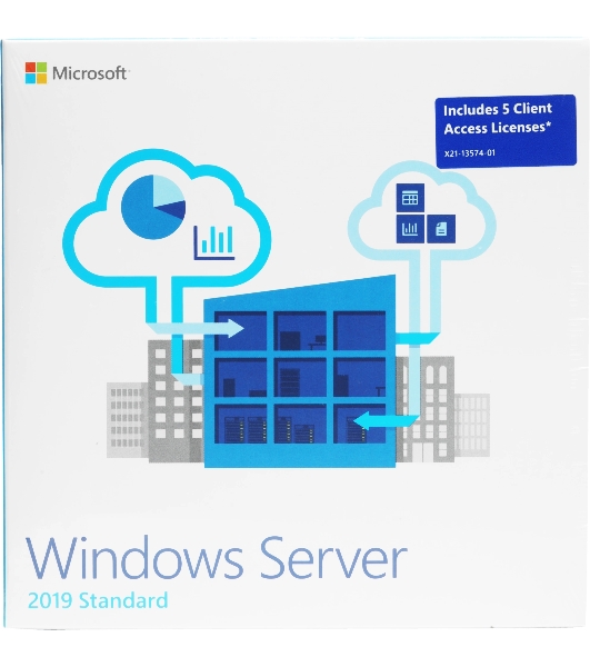 Операционная система Microsoft Windows Server 2019 Std 5 Clt 64 bit Eng BOX (P73-07680)