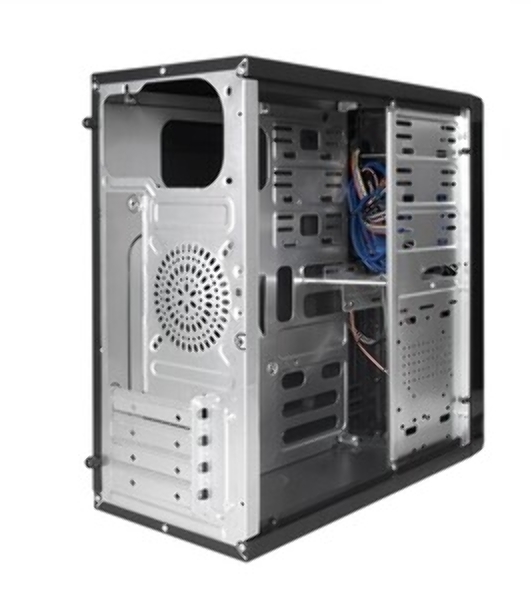 Компьютерный корпус ExeGate EX284038RUS Minitower BA-204U Black, mATX, (AA500, 80мм), 2хUSB+2хUSB 3.0, Audio