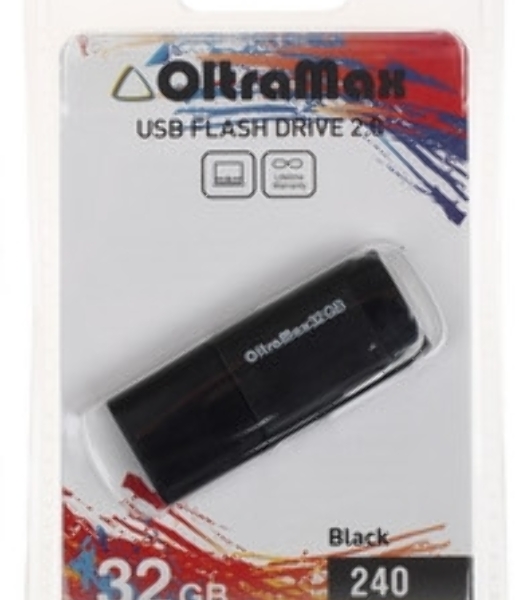 Флешка USB OltraMax OM-32Gb-220-зеленый