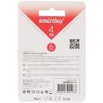 Флешка USB Smartbuy Crown white (SB4GbCRW-W), 4Gb, USB 2.0, R/W 15/5, белый/красный, фото5
