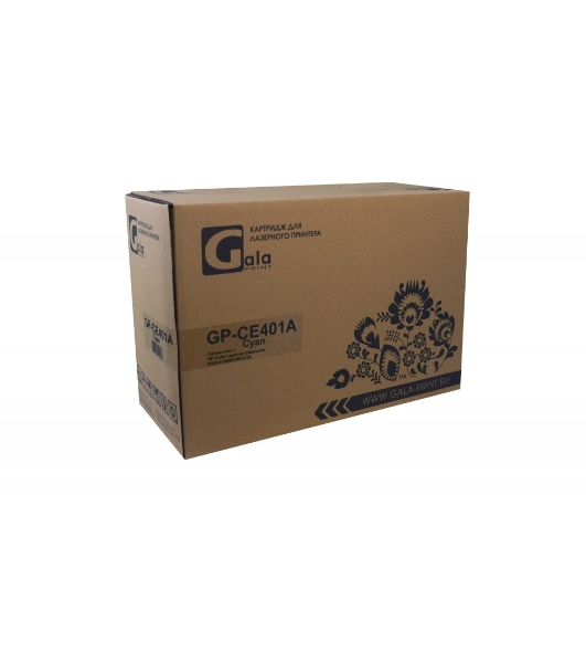 Картридж лазерный GalaPrint GP-CE401A голубой (6000 стр) для HP Color LaserJet Enterprise M551dn/M551n/M551xh