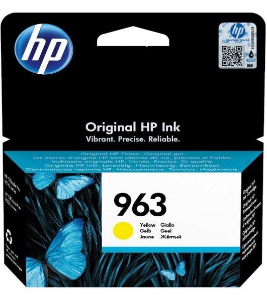 Картридж струйный HP 963 3JA25AE желтый (700 стр) для HP OfficeJet Pro 901x/902x