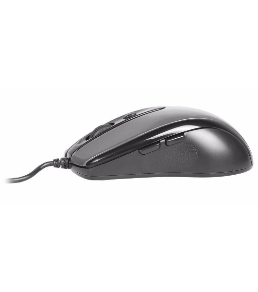 Мышь проводная A4Tech N-708X серый глянец/черный, 1600 dpi, USB, кнопки - 6