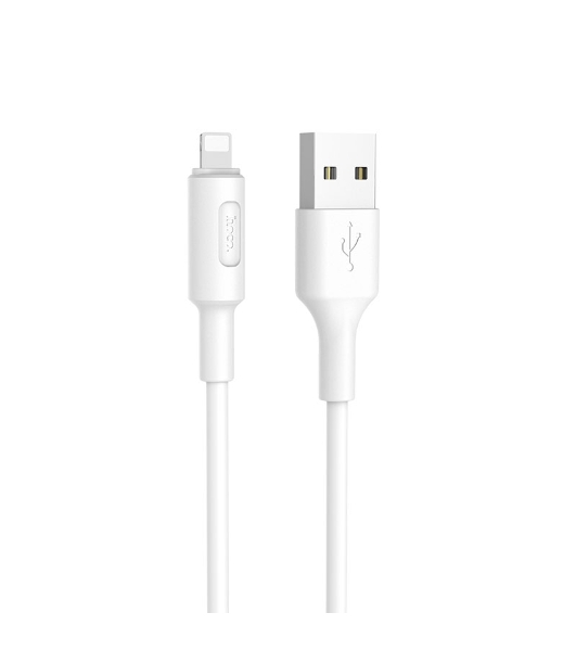 Кабель USB 2.0 HOCO X25, AM/Lightning M, белый, 1м