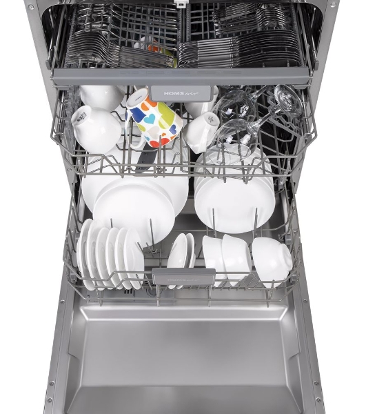 Встраиваемая посудомоечная машина HOMSair DW67M, черный, 59.8 см, 14 компл., 47 дБ, класс A++