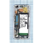 Дисплей для Samsung Galaxy S7 Edge SM-G935FD белый с рамкой и аккумулятором, фото 1