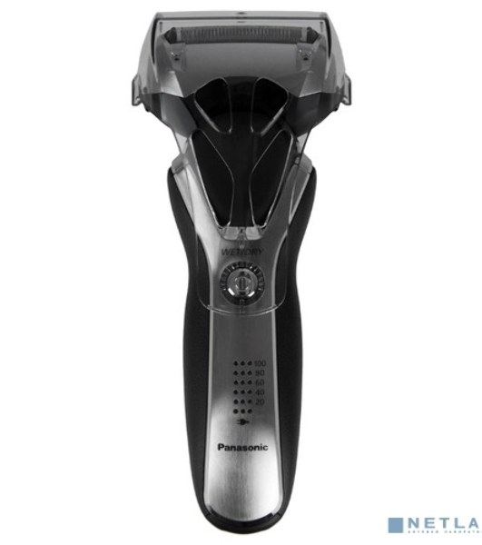 Электробритва сетчатая Panasonic ES-RT77-S520 реж.эл.:3 питан.:аккум. серебристый/черный