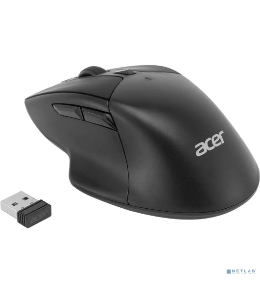 Мышь беспроводная Acer OMR150 черный, 1600 dpi, радиоканал, USB, кнопки - 6
