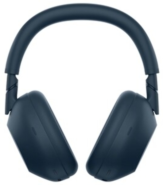 Беспроводные/проводные наушники Sony WH-1000XM6 синий, полноразмерные, Bluetooth + проводной, активное шумоподавление, до 40 ч