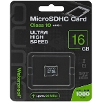 Флеш карта QUMO QM16GMICSDHC10U1 16Gb MicroSDHC Class 10 UHS-I, SD adapter, фото3