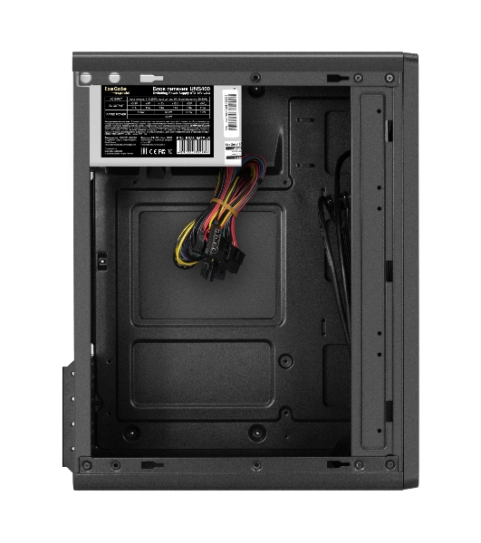 Корпус ExeGate BAA-503-UNS400, Mini-Tower, чёрный, 1 x 80/90 мм, БП 400 Вт