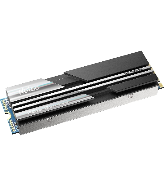 Накопитель SSD Netac NV5000, 500Gb, M.2 2280, PCIe 4.0 x4, NVMe, R/W 5000/2500, с радиатором