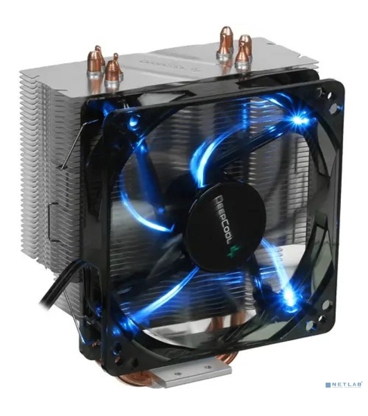 Кулер Deepcool GAMMAXX 400 BLUE BASIC серебристый 120мм алюминий+медь 1500rpm 30db 4-pin 130W 154мм