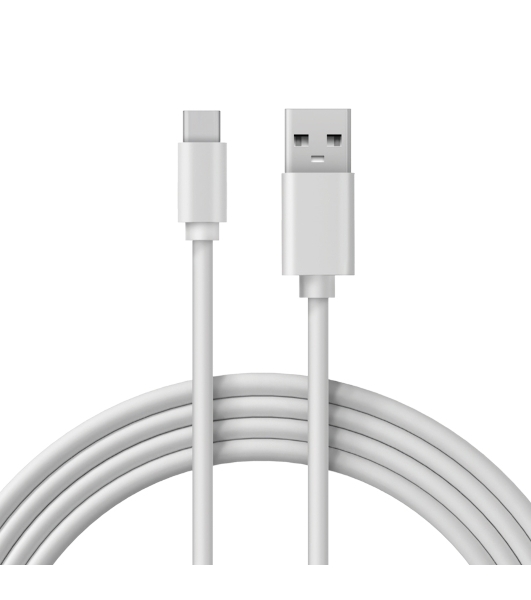 Кабель Rexant USB-A - Type-C, 3A, 2м, ПВХ, белый