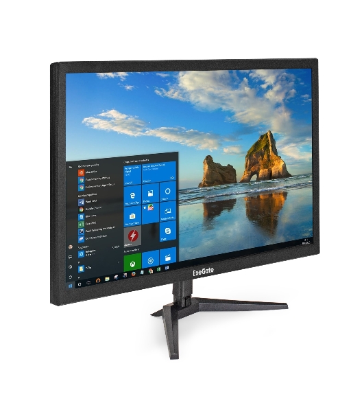 Монитор 21.5' ExeGate EB2200 TN 1920x1080, 60 Гц, 5 мс, 16:9, 200 кд/м², 1xHDMI, 1xD-Sub, черный
