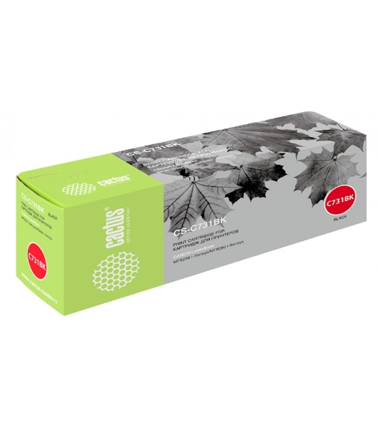 Картридж лазерный Cactus CS-C731BK черный (1600 стр.) для Canon LaserBase MF8230 i-Sensys/MF8280 i-Sensys