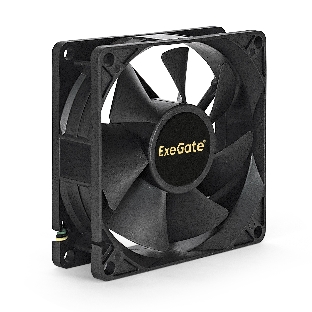 Вентилятор для корпуса ExeGate EX08025B4P-PWM черный, 80 мм, 2300 об/мин, 23 дБ, 4 pin
