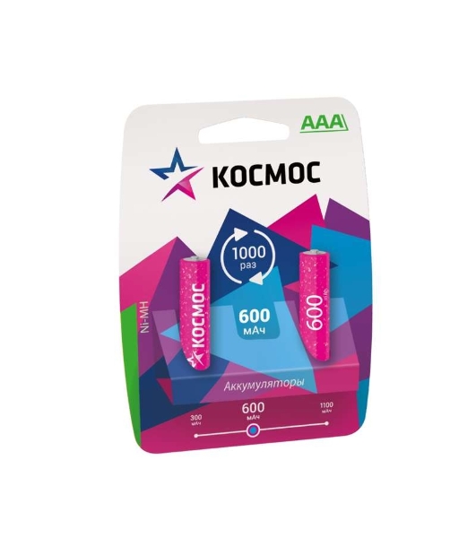 Аккумулятор Космос R03 Ni-MH 600 мАч