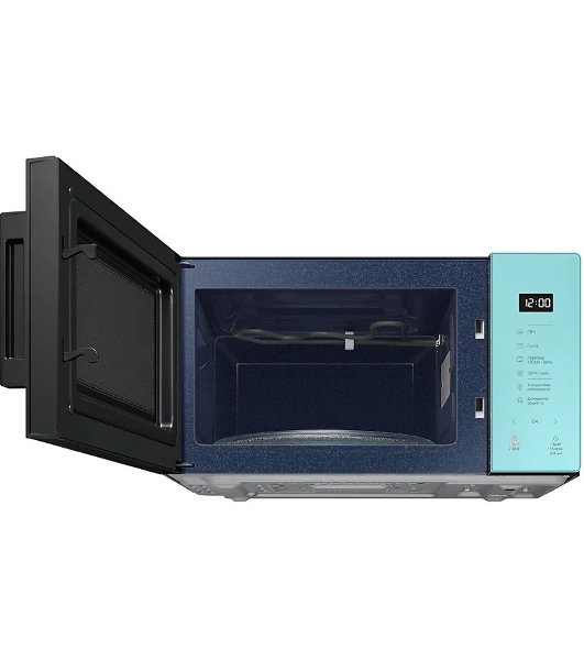 Микроволновая печь Samsung MG23T5018AN/BW голубой, 23 л, 800 Вт, переключатели - сенсор