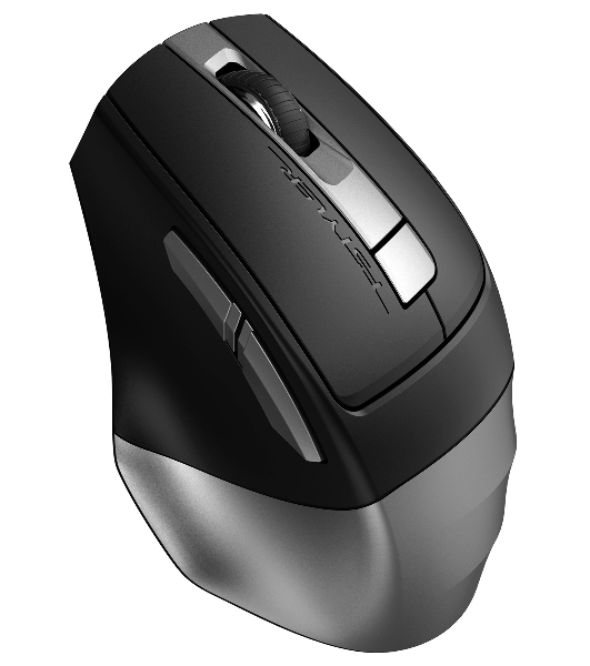 Мышь беспроводная A4Tech Fstyler FB35C серый/черный, 2000 dpi, радиоканал, Bluetooth, USB, кнопки - 6
