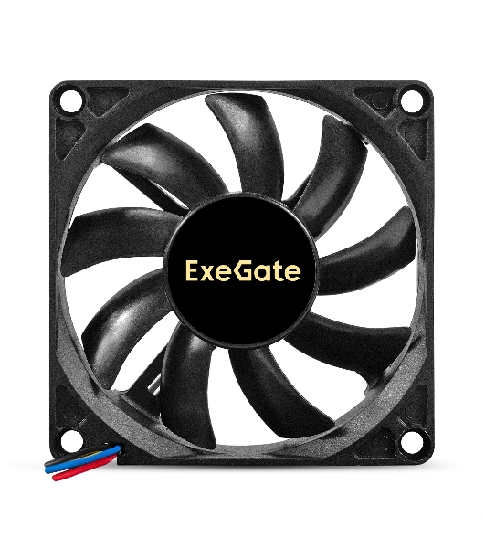 Вентилятор для корпуса ExeGate ExtraSilent ES08015S2P черный, 80 мм, 1600 об/мин, 16.5 дБ, 2 pin