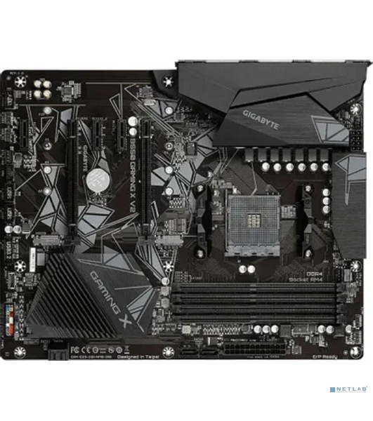 Материнская плата Gigabyte B550 GAMING X V2, AM4, AMD B550, 4xDDR4, 4xSATA, 2xM.2, 1xPCI-E 4.0 x16, 1xPCI-E 3.0 x2, 1xHDMI, 1xDVI-D, 1x 1Gb LAN, 1xUSB 3.2 Gen 2, 3xUSB 3.2 Gen 1, 2xUSB 2.0, 3x3.5 мм, 7.1, Standard-ATX