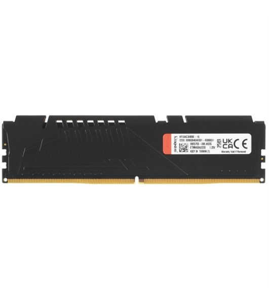 Оперативная память Kingston Fury Beast, DDR5, 16Gb (1x16GB), 5600MHz, CL36, DIMM, с радиатором, черный