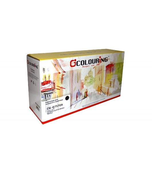 Картридж лазерный Colouring CG-Q7570A черный (15000 стр.) для HP LJ M5025mfp/M5035/M5035x/M5035xs