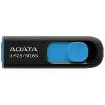 Флешка USB ADATA UV128 (AUV128-512G-RBE), 512Gb, USB 3.2 Gen1, R/W 100/30, черный/синий, фото4