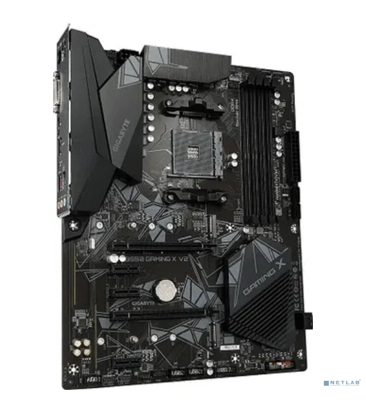 Материнская плата Gigabyte B550 GAMING X V2, AM4, AMD B550, 4xDDR4, 4xSATA, 2xM.2, 1xPCI-E 4.0 x16, 1xPCI-E 3.0 x2, 1xHDMI, 1xDVI-D, 1x 1Gb LAN, 1xUSB 3.2 Gen 2, 3xUSB 3.2 Gen 1, 2xUSB 2.0, 3x3.5 мм, 7.1, Standard-ATX