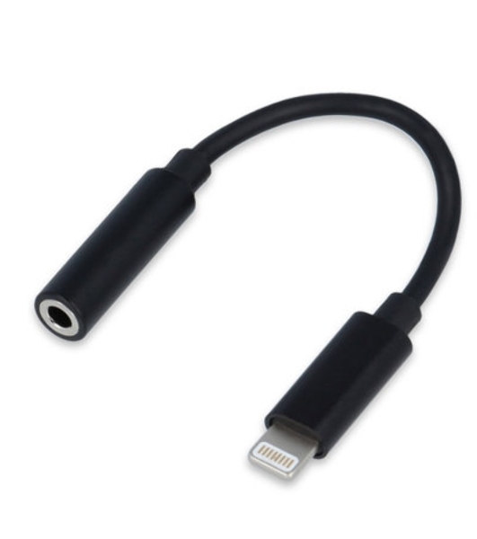 Переходник USB Cablexpert CCA-LM3.5F-01, Lightning/Jack3.5F, черный