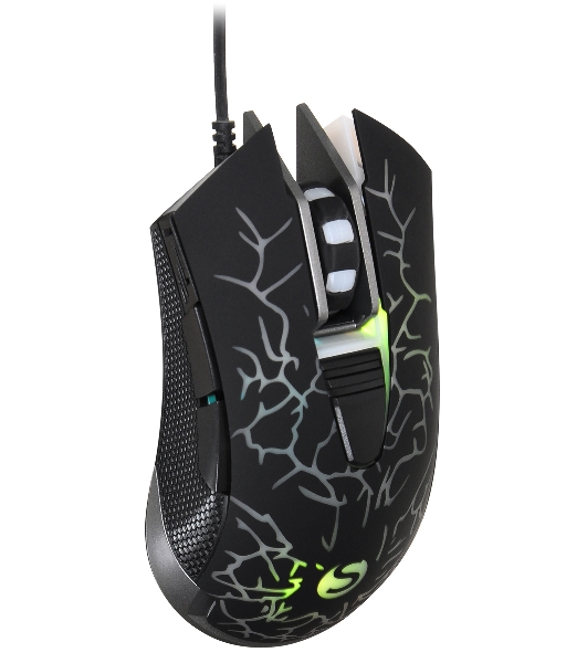 Мышь проводная SunWind SW-M705G черный, 3600 dpi, USB, кнопки - 6