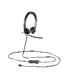 Гарнитура Logitech H650e чёрный, проводная, USB, фото18
