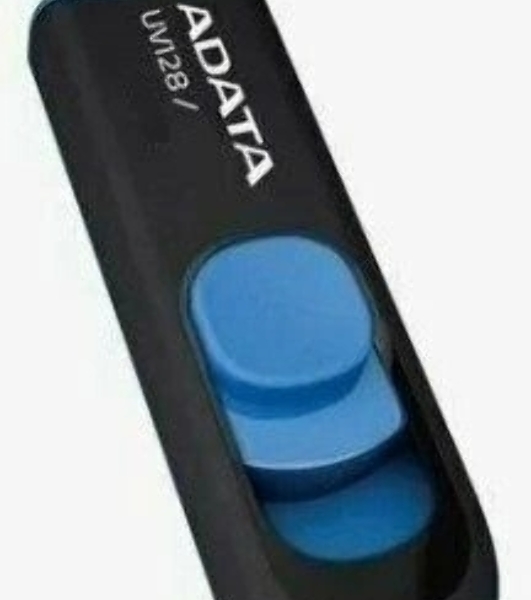 Флешка USB ADATA UV128 (AUV128-512G-RBE), 512Gb, USB 3.2 Gen1, R/W 100/30, черный/синий