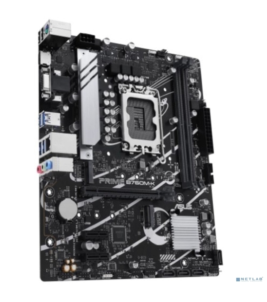 Материнская плата ASUS PRIME B760M-K, LGA 1700, Intel B760, 2xDDR5, 4xSATA, 2xM.2, 1xPCIe 4.0 x16, 2xPCIe x1, 1xHDMI, 1xVGA, 1x 2.5Gb LAN, 2xUSB-A 3.2 Gen 1, 2xUSB-A 2.0, 3x3.5 мм, 7.1, mATX