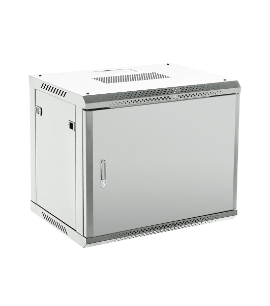Шкаф коммутационный Rexant настенный 9U 450x600 мм пер. дв. металл серый