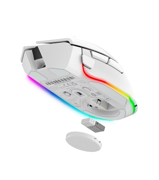 Мышь беспроводная/проводная Razer Basilisk V3 Pro белый, 30000 dpi, радиоканал, Bluetooth, USB, кнопки - 11