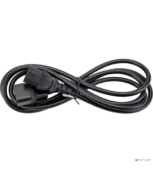 Кабель питания Cabeus PC-189-VDE-1.0-1.8M монитор-компьютер IEC 320 C13 - IEC 320 C14 (3x1.0), 1.8 м
