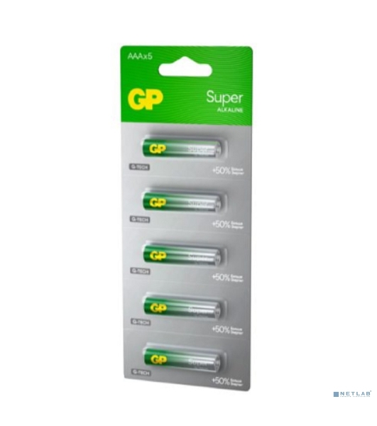 Алкалиновые батарейки GP Super Alkaline G-Tech 24А ААA - 1 шт. на отрывных блистерах