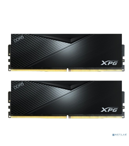 Оперативная память XPG Lancer, DDR5, 32GB (2x16GB), 6400MHz, CL32, DIMM, с радиаторами, черный