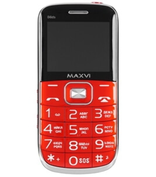 Мобильный телефон Maxvi B6ds up красный