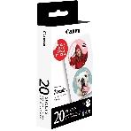Наклейки Canon ZINK ZP-2030-2C-20 (2 круга) 4967C003/20л./белый для сублимационных принтеров, фото5